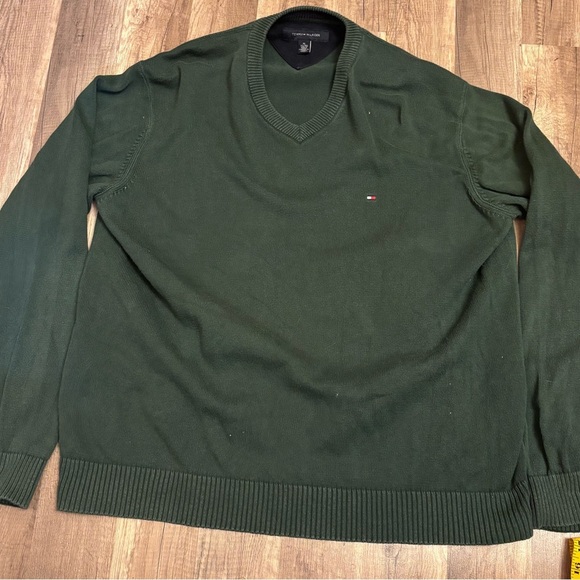 Tommy Hilfiger Other - Tommy Hilfiger Men's Deep Green V-Neck Sweater